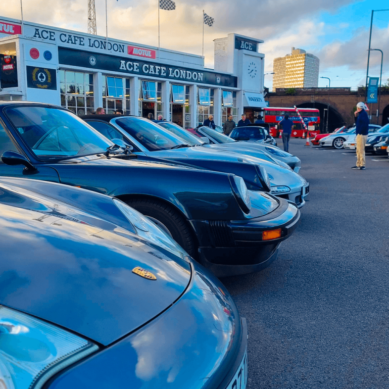 Ace Cafe London Porsche meetup