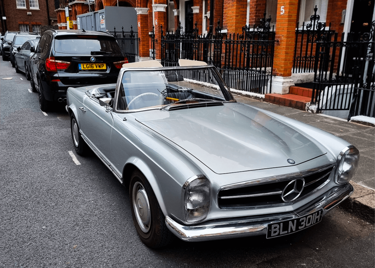 Mercedes-Benz 280 SL Silver - Front