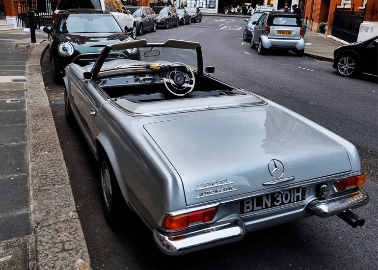 Mercedes-Benz 280 SL Silver - Rear